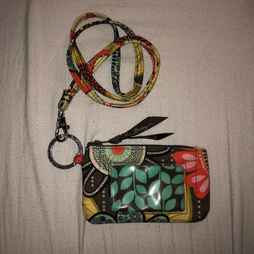 Vera Bradley change holder & lanyard